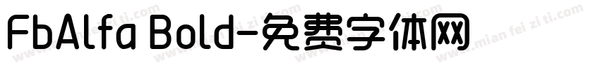 FbAlfa Bold字体转换